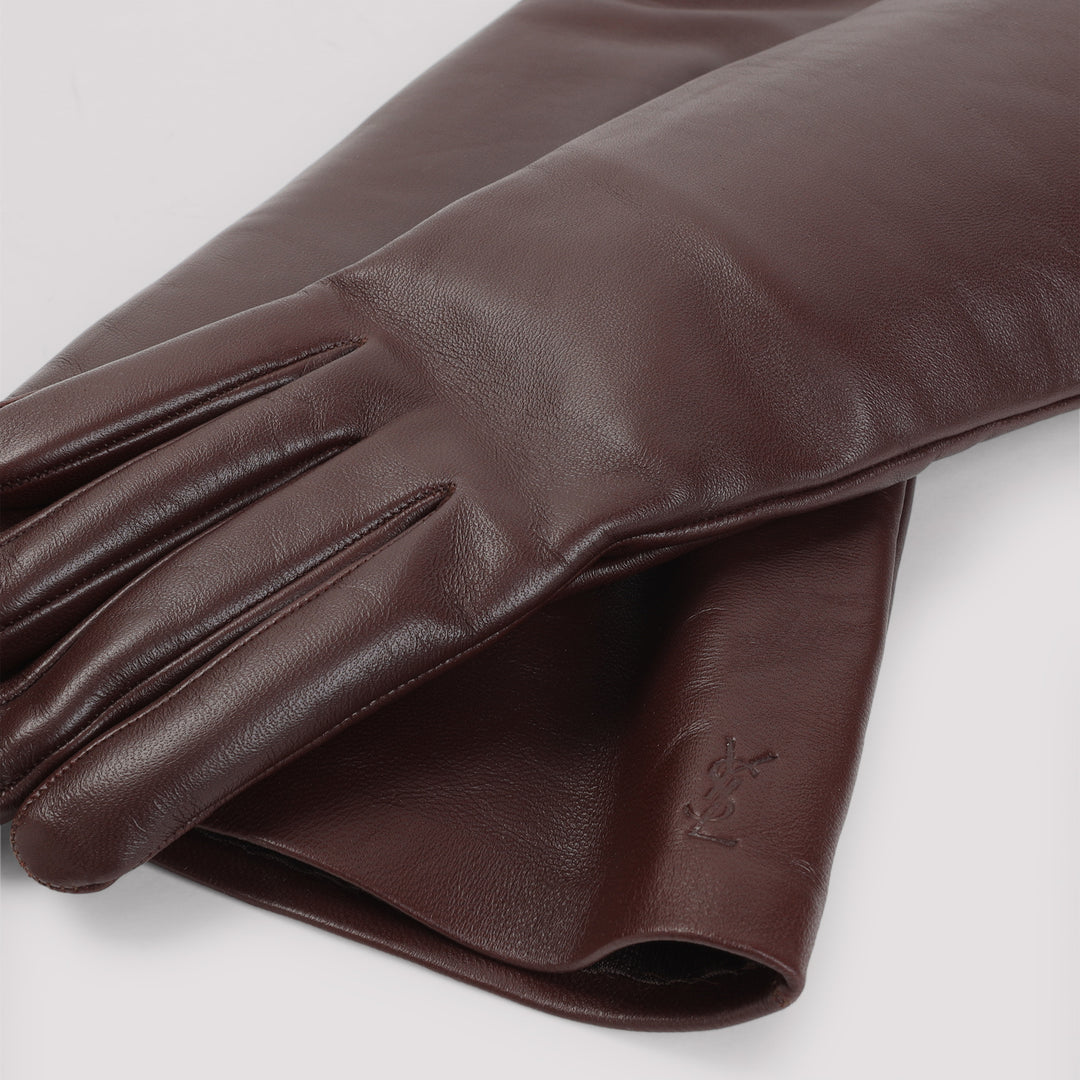 Saint Laurent Gloves - Brown | 9da8bbd3f9aa1f5b4d44d998fd38b5e4b99a0987