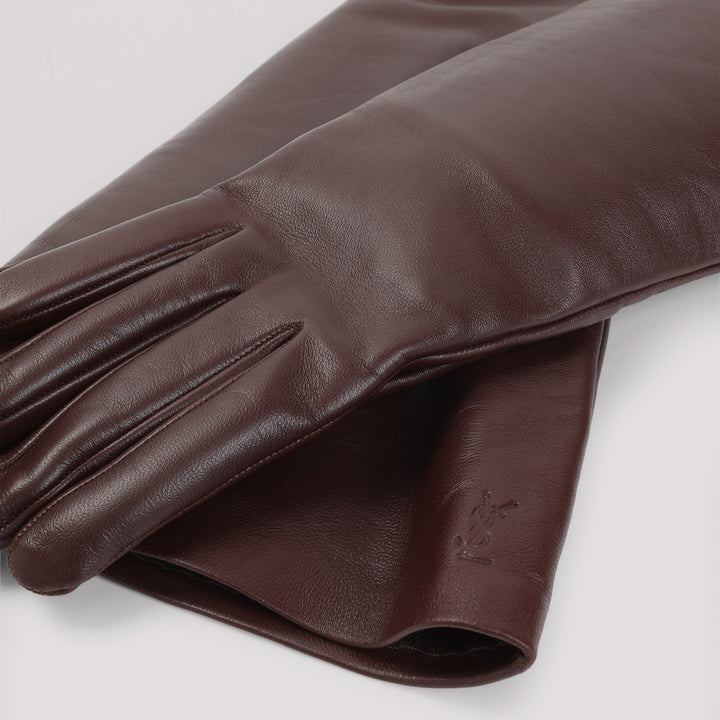 Saint Laurent Gloves - Brown | 9da8bbd3f9aa1f5b4d44d998fd38b5e4b99a0987