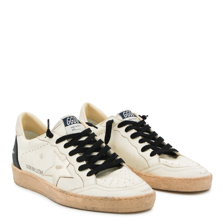 Golden Goose Sneakers - WHITE BEIGE/PLATINUM/BLACK | 1339a24bccfd55f2a5089419634fe410672deb84