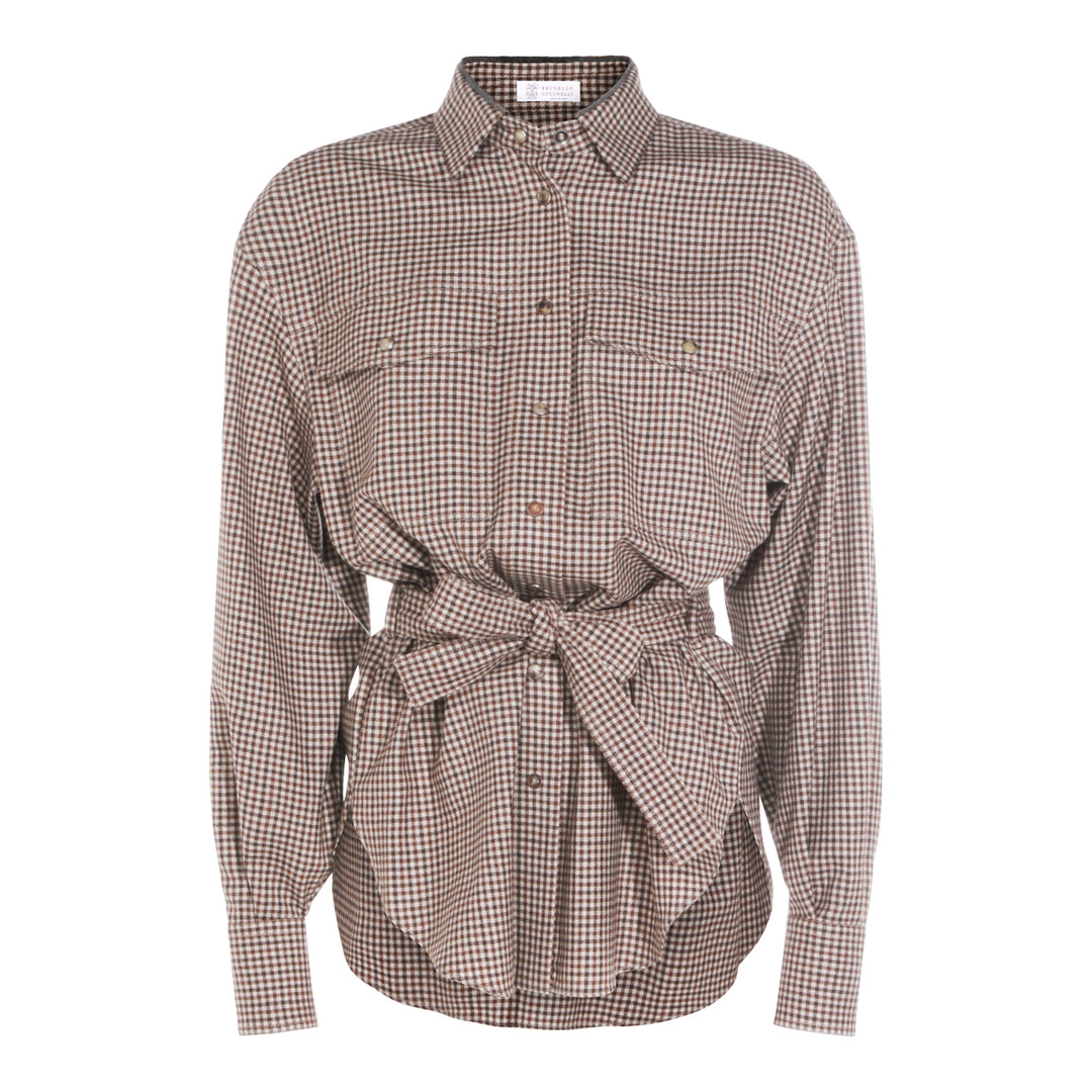 Brunello Cucinelli Shirts - MARRONE/BEIGE/TESTA DI MORO | 4d3cb58d01f32f0c46e4b174abb871c074f124a3