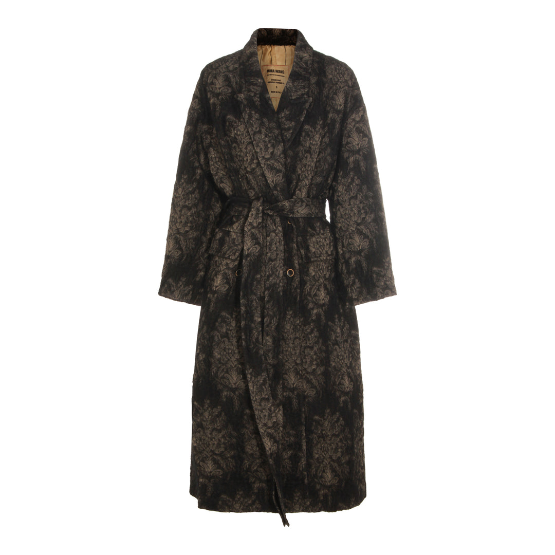 Uma Wang Coats - BLACK/TAN | 18086986dd7d3ba2b04d0e0ec62f5855ddb98e78