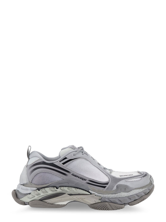 Triple S.2 Gradient Mesh And Nylon Insert Sneakers With Used Effect