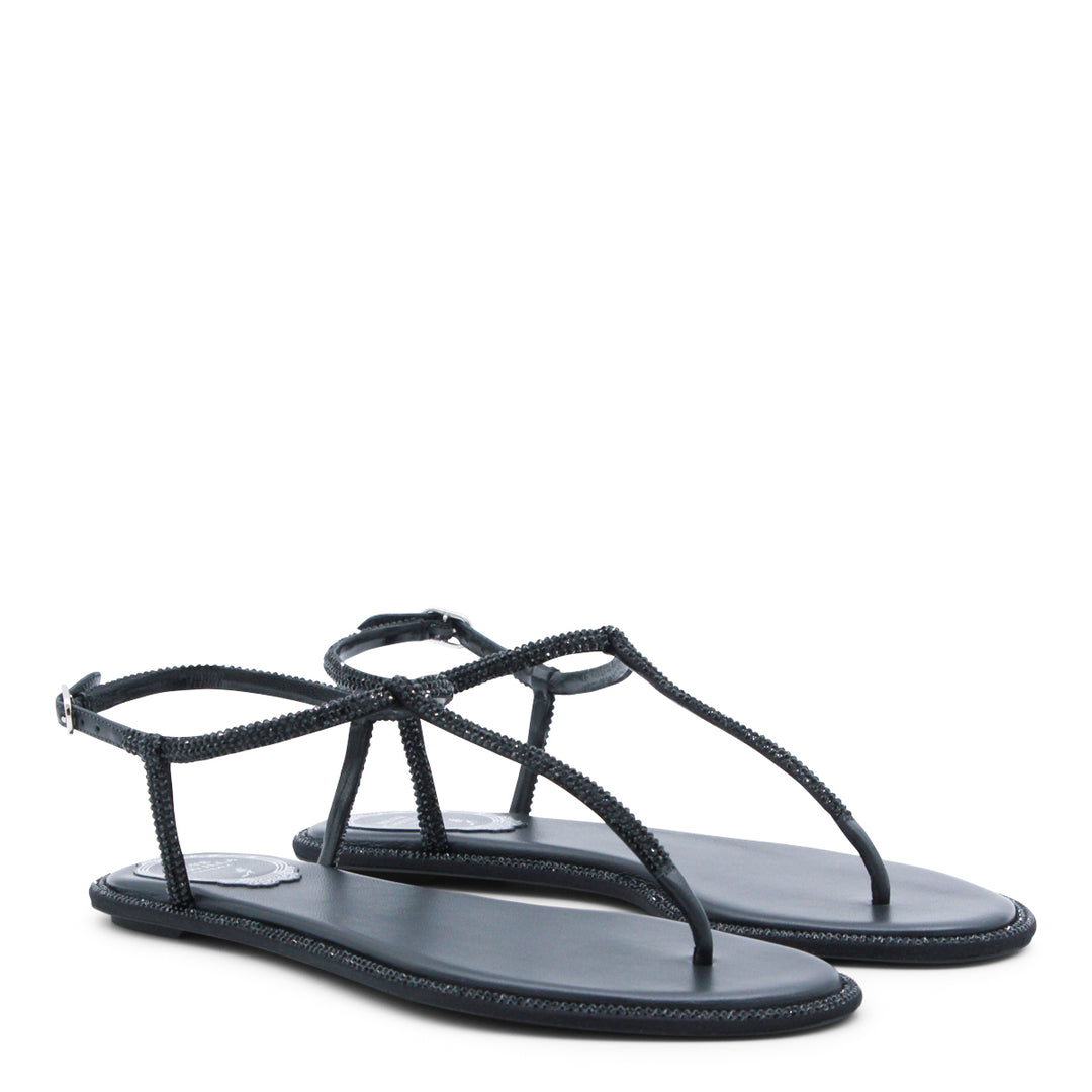 René Caovilla Flat shoes - Blacks and greys | 634b82545f2670efba610cc51e537293efe856de