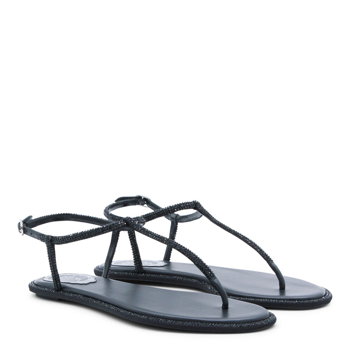 René Caovilla Flat shoes - Blacks and greys | 634b82545f2670efba610cc51e537293efe856de