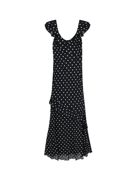 Polka-Dots Viscose Dress