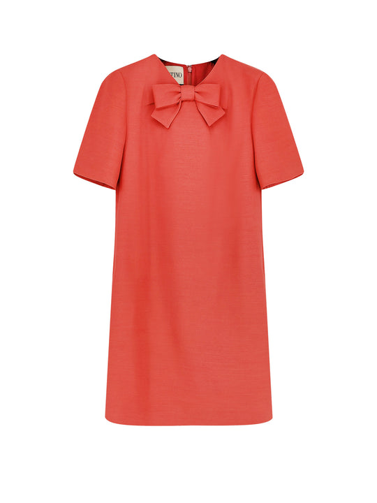 Wool And Silk Blend Short Dress