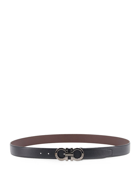 Reversible Hammered Leather Belt