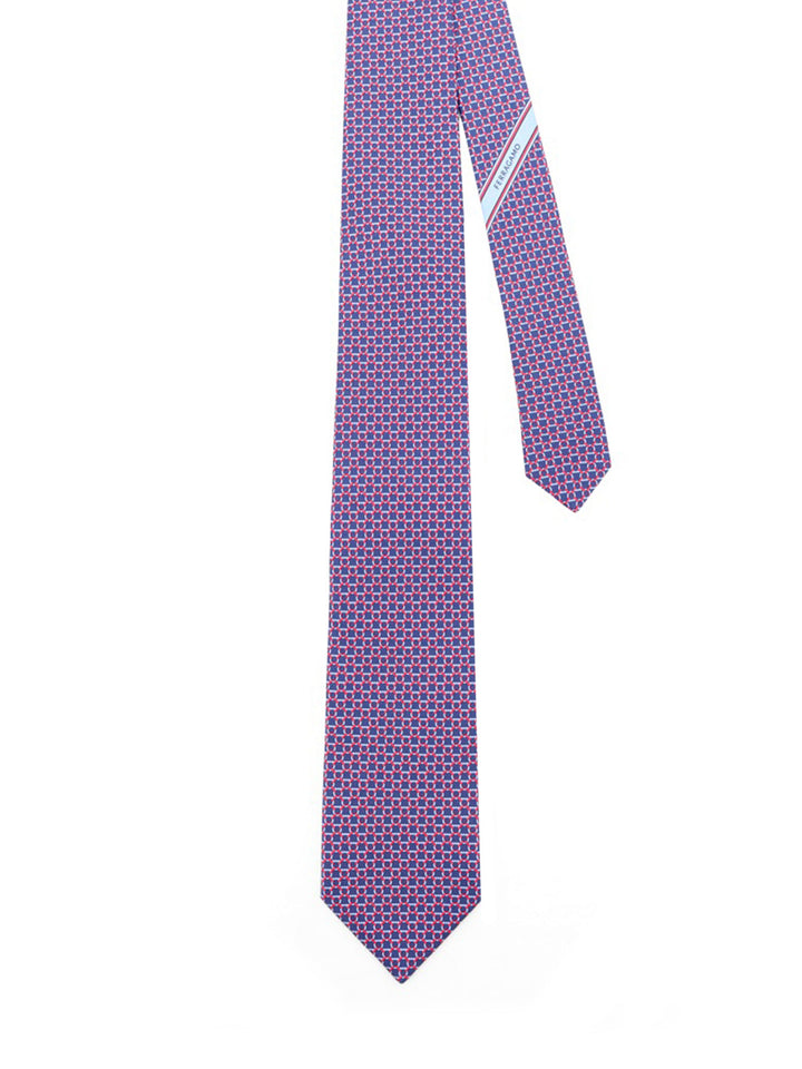 Ferragamo Ties - Navyrosso | 02864eb0e81d9f1094b407588698047182a85ea9
