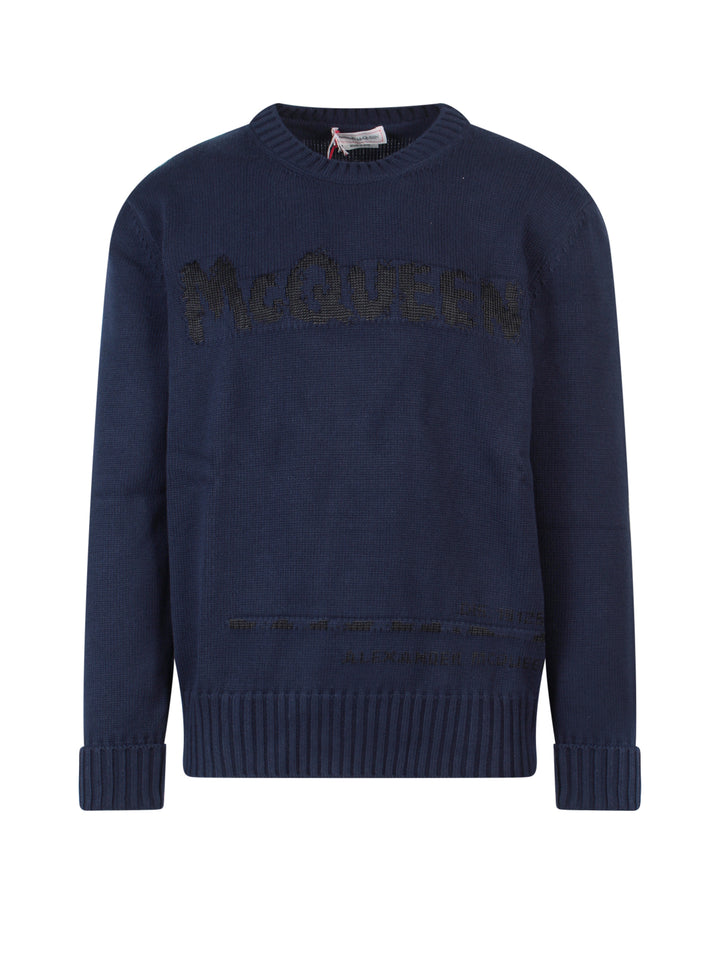 Alexander Mcqueen Sweaters - Blue and green | d78004ec3549f504fe96dded756dc0aa9beb01dc