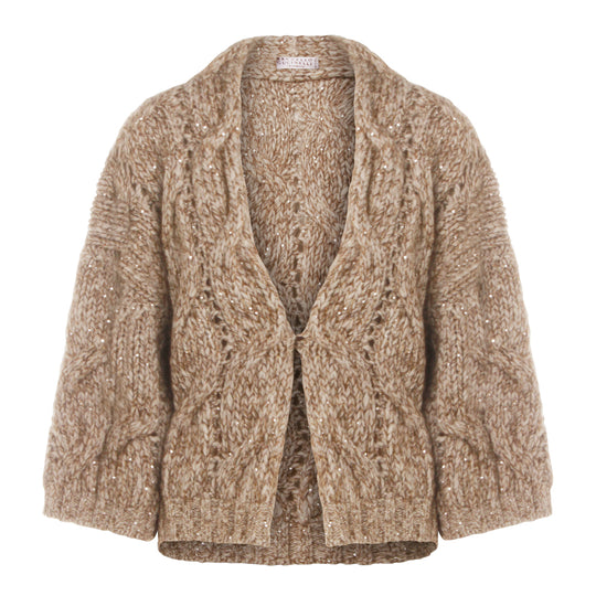 Sweaters Madreperla/Marrone+Camel