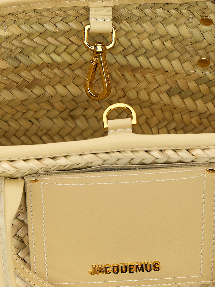Jacquemus Le Petit Panier Soli Tote Bag - White | 7e99b9ec32bedf516a0957d9f40dff629176e65f