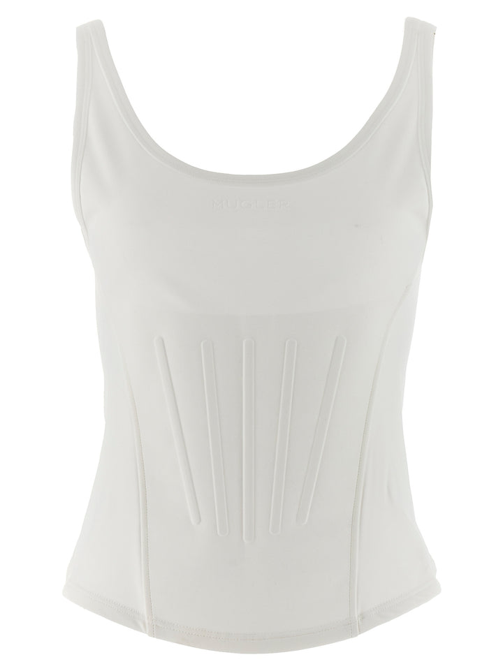Mugler Corseted Tops - White | 90cd3a098956961e3db857070cdd551651035394