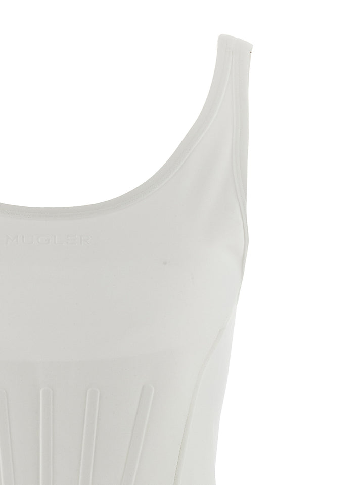 Mugler Corseted Tops - White | 5295dc6ff1a1824bc0a4255c8471711237ec44dc