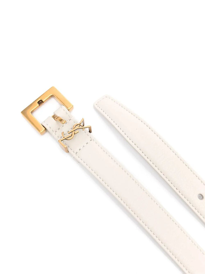 Saint Laurent Paris Belts - White | 4b45dad37885e21f114f5604ced0621b35634715