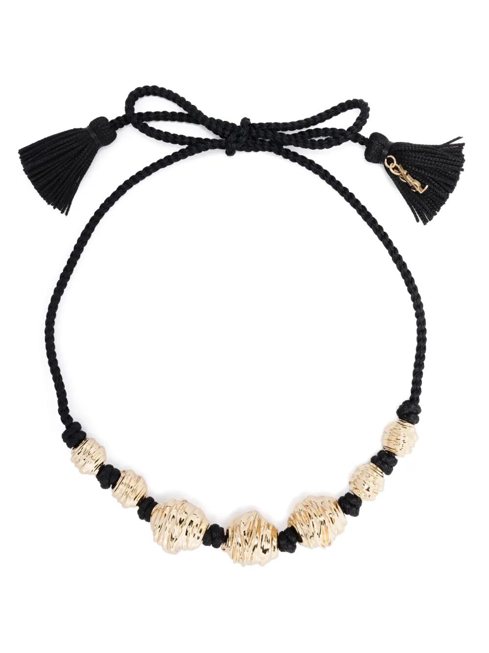 Saint Laurent Paris Collana - Black | fe8dadc3a1b242cd549d40df2435d69c639d2276