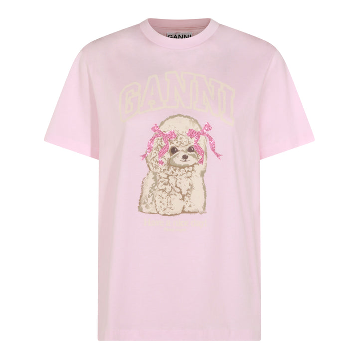 Ganni T-shirts and Polos - Chalk Pink | 2db5efddb662a84e2d84d8e6e6b328038e4d2172