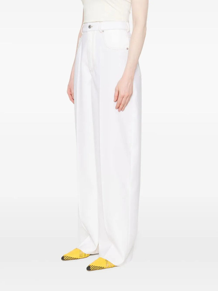 Bottega Veneta PANTALONI - White | 2e1c9fde42cb37336bfbdf12d94449c884bebd85