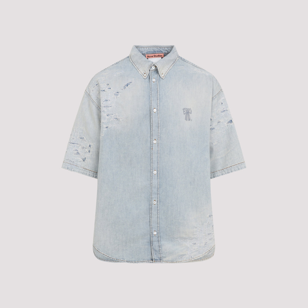 Acne Studios Shirts - Blue | 52a6eb8e3faf1a9bebb9ed65c23f64d9611081e1