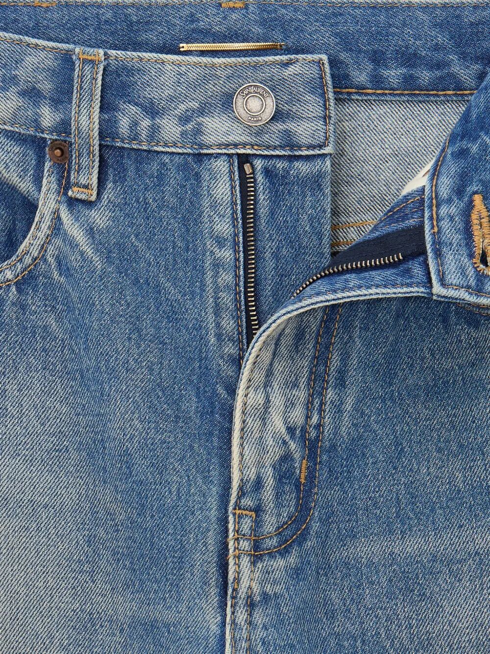 Saint Laurent Paris Flared - Blue | f817f2bcba372e107cc296800479c7f6ed44b965