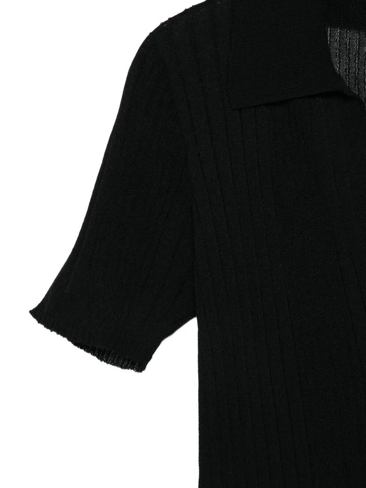 Roberto Collina Polo - Black | 6798b5fcbe3a81530d93651fc738c88d9fbeff2b