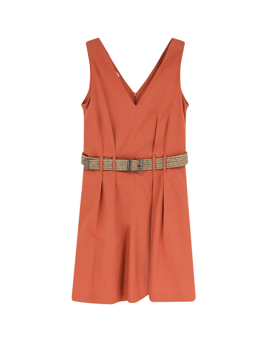 Mini Dress With Belt