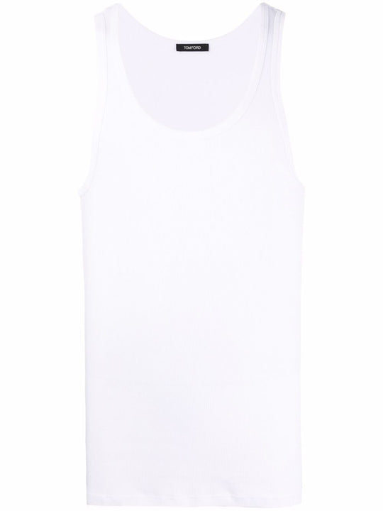 Cotton Blend Ribbed Tank Top