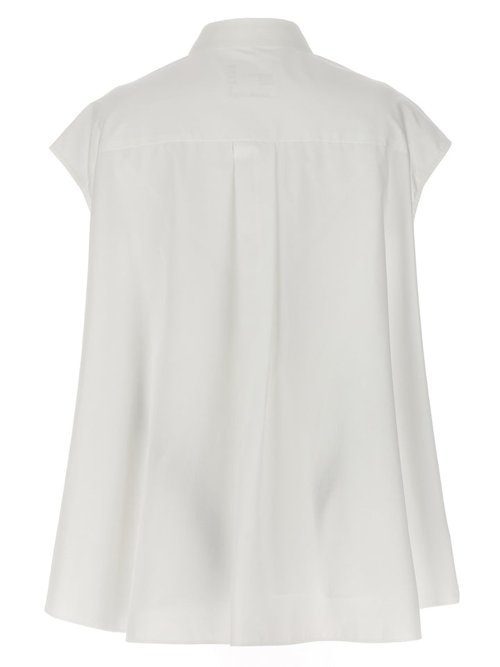 Sacai Overlay Shirt Shirt and Blouse - White | 64313b6d51644dbe42edf243653c9d094d38e449