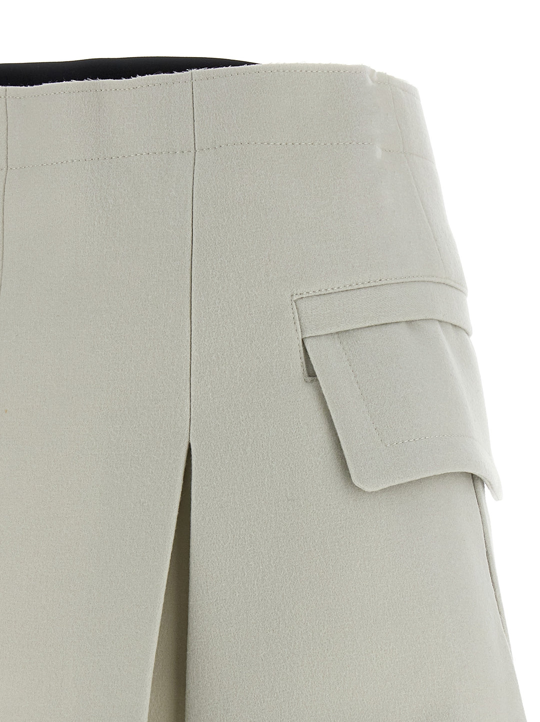 Sacai Melton Bermuda and Short - Gray | cf4bcbf09d30b2bdc0d2d9a41898c25dfdb38cee