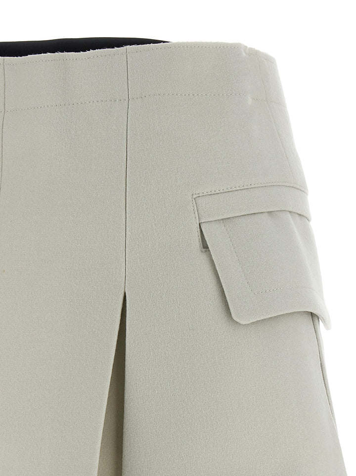 Sacai Melton Bermuda and Short - Gray | cf4bcbf09d30b2bdc0d2d9a41898c25dfdb38cee