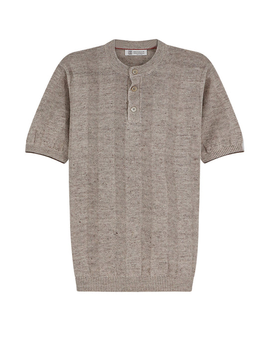 Linen And Cotton Blend Sweater