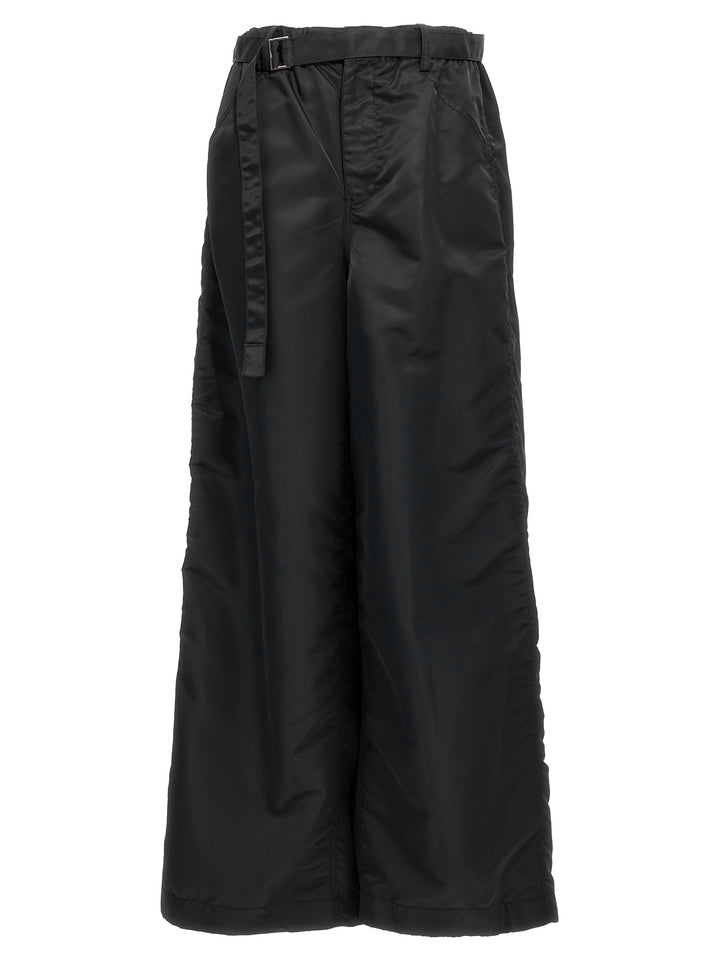 Sacai Nylon Twill Pants - Black | 2b9d3cb678b68c784e205d1a5d67c7ef516607be