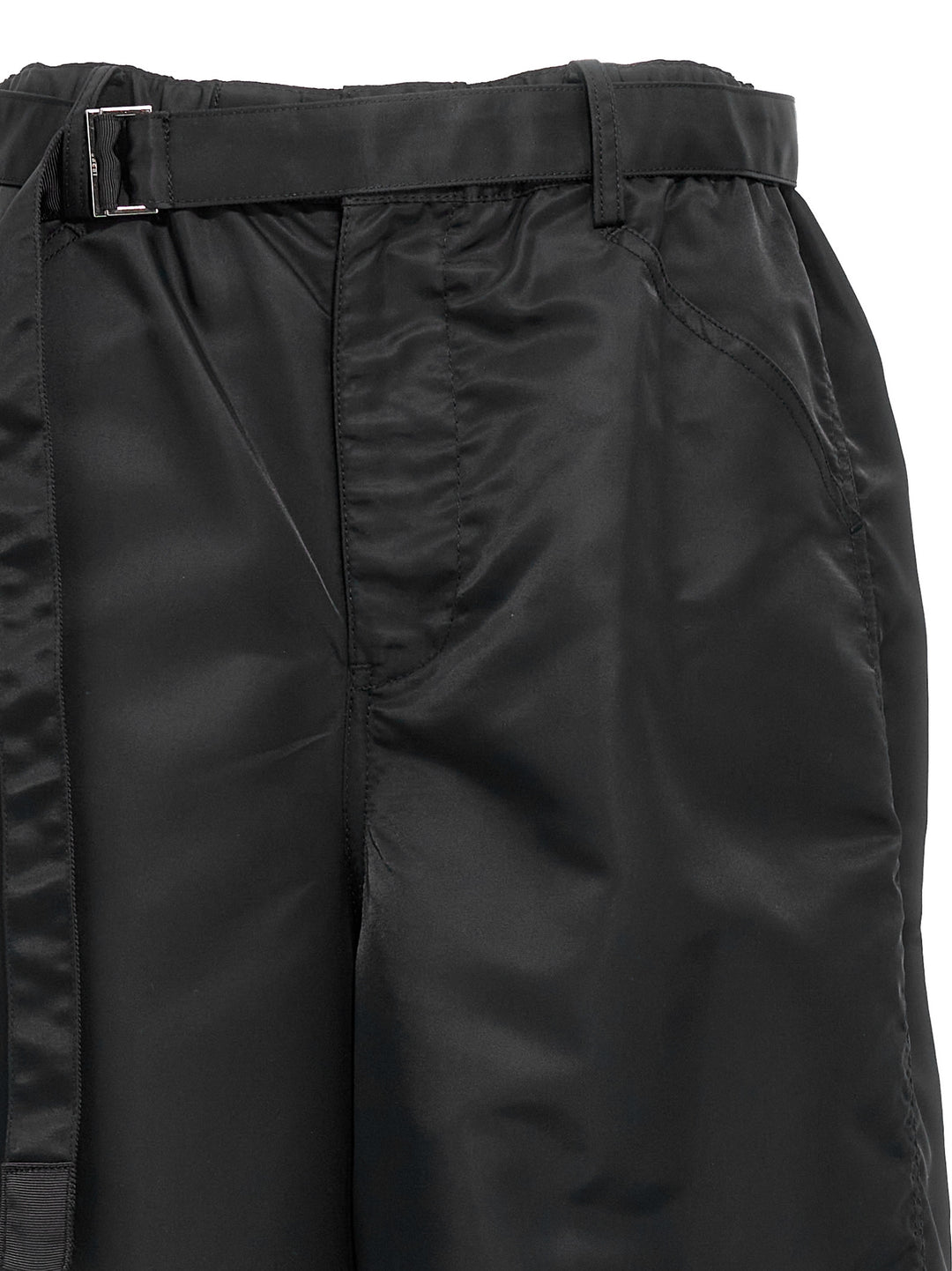 Sacai Nylon Twill Pants - Black | adc97b89f642b0816f94f8b233b57da6a9b6d72a