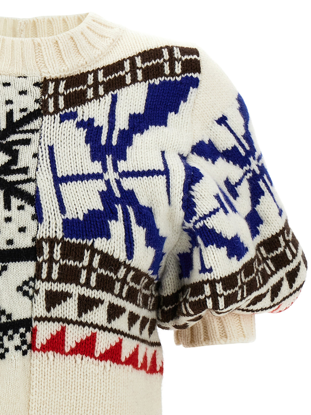 Sacai Jacquard Sweater Sweaters and Cardigans - Multicolor | 2053517e7e1512b0caf6250f0430745e8313f36e