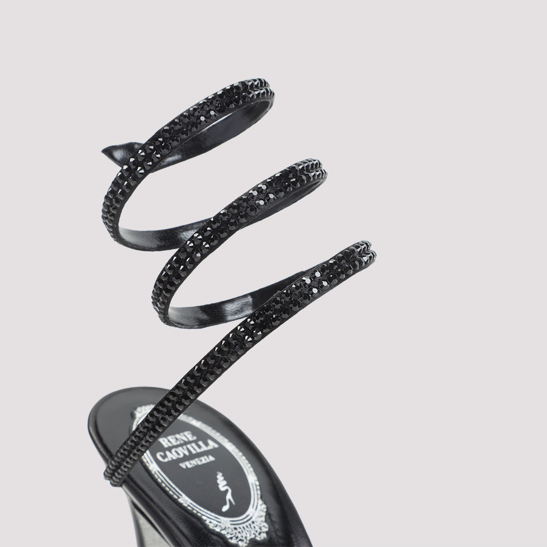 Rene` Caovilla Sandals - Black | 12f576311332134b93b32c0b86b43ef12dee07fc