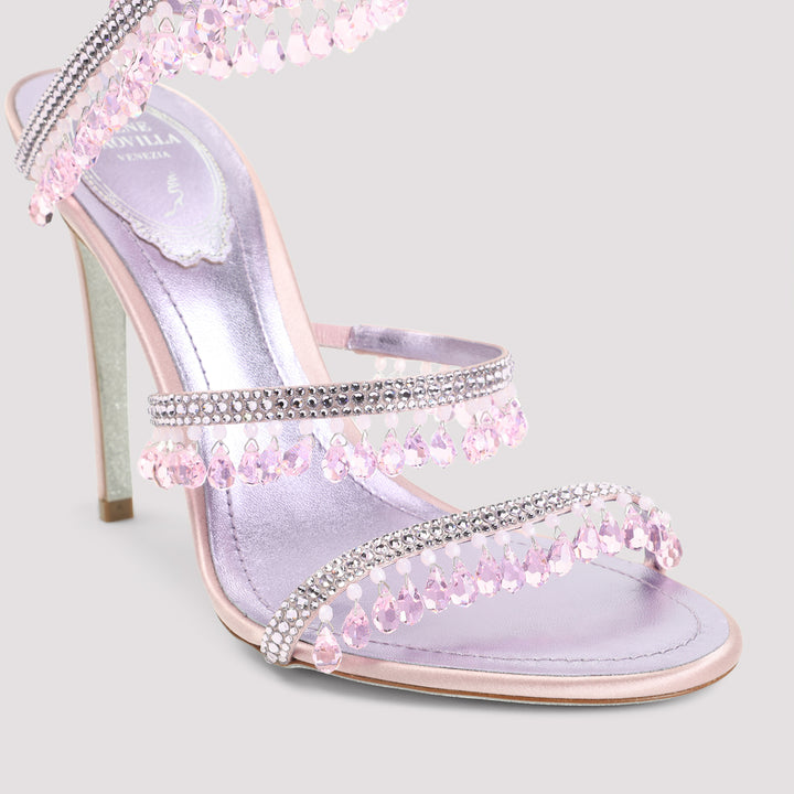 Rene` Caovilla Sandals - Pink & Purple | 94858cb571178d01c9875fe105c0a31134b96547