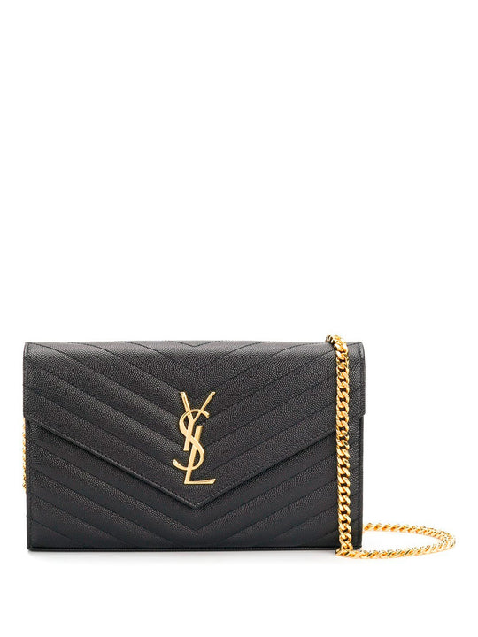 Classic Cassandre Chain Wallet In Grain De Poudre Leather