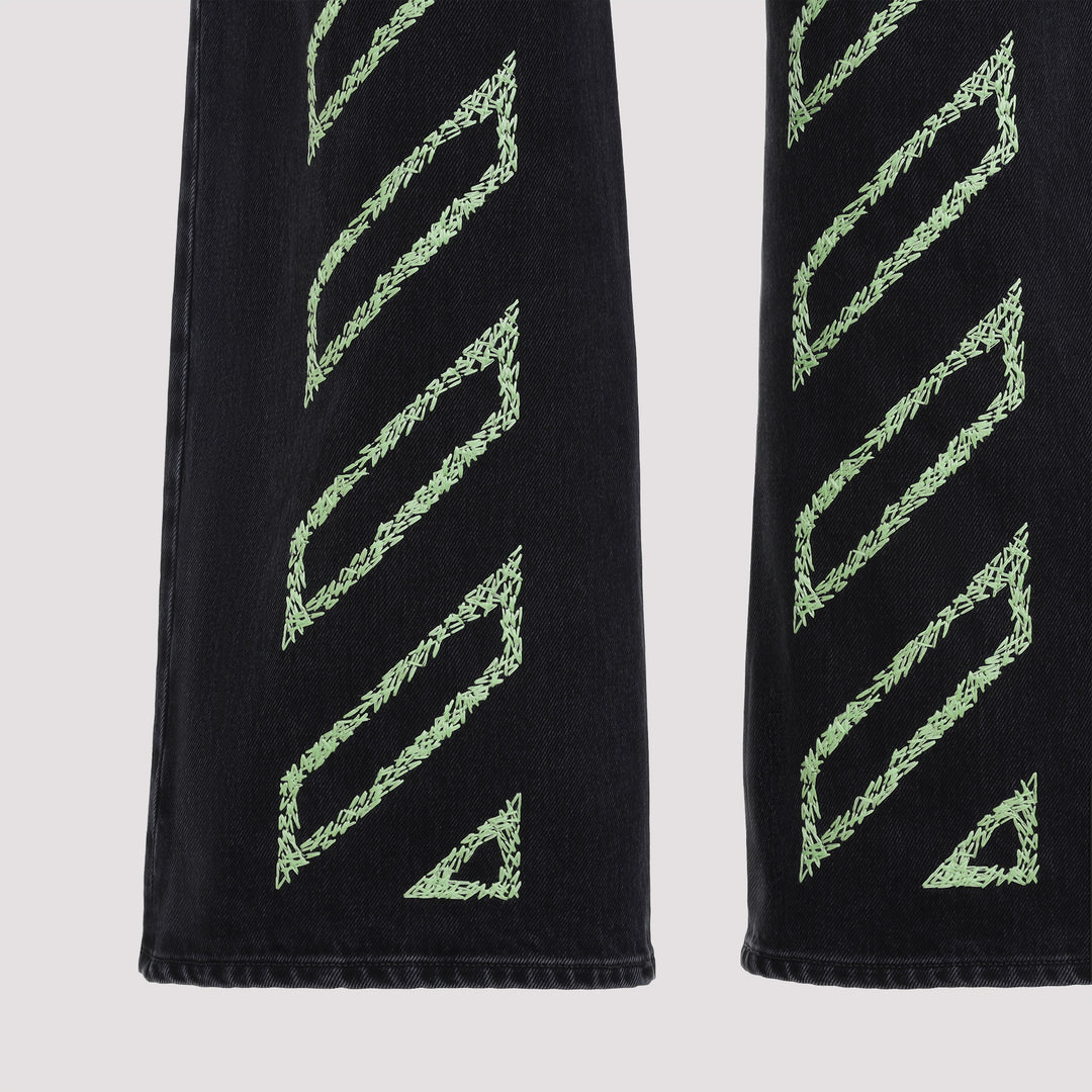 Off White Jeans - Black | 5e392223d8ad09d8f3d61d00422bbc1a0fa768cd