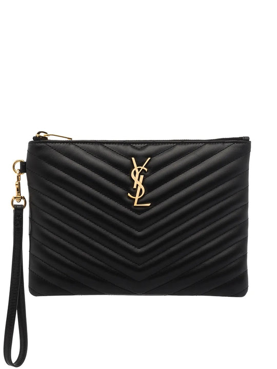 Leather MatelassÉ Cassandre Pouch