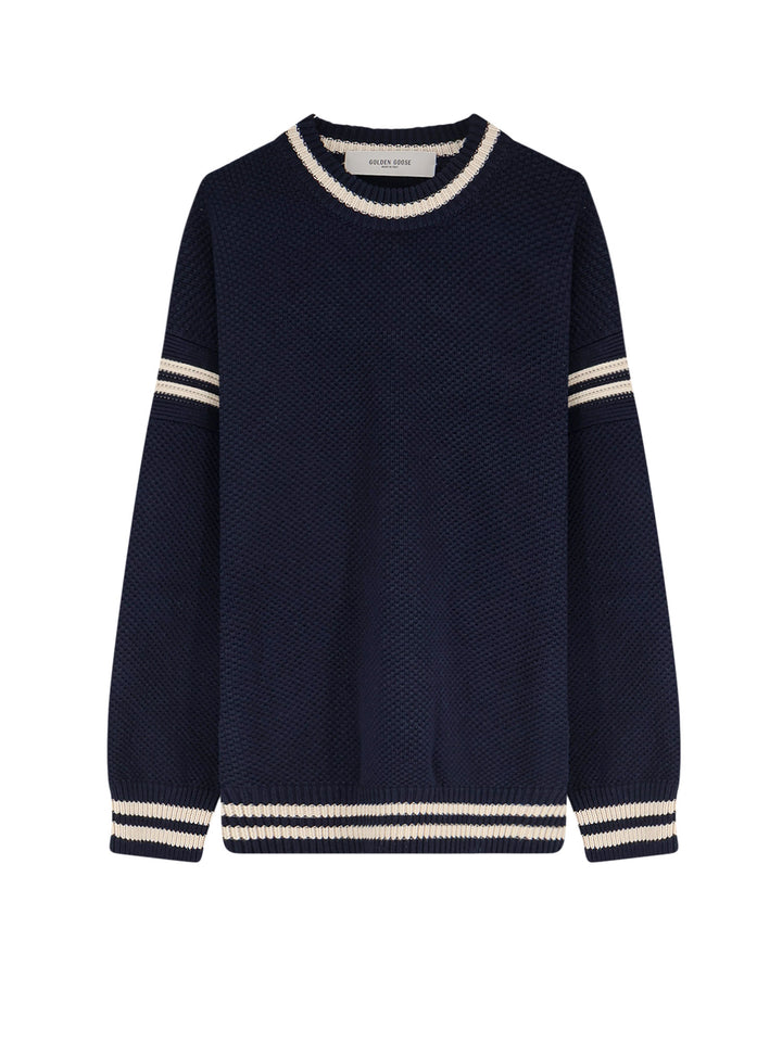 Golden Goose Sweaters - DARK BLUE | 4945ae85e1b53cedb8a9e142224cc19f2ddb0d64
