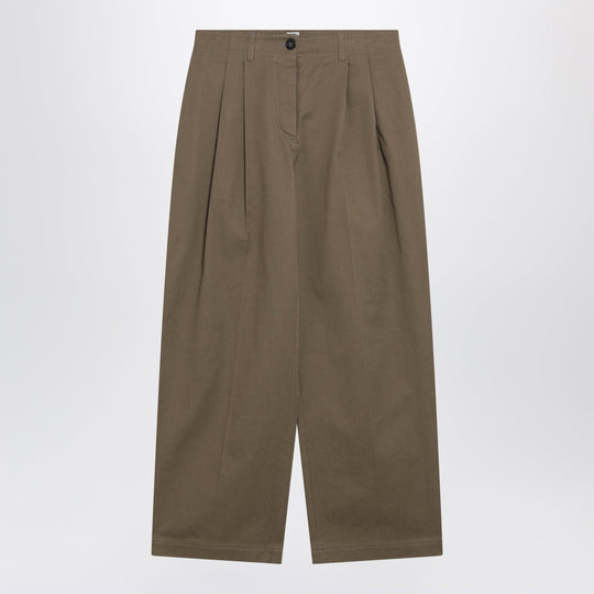 Hazelnut Cotton Trousers
