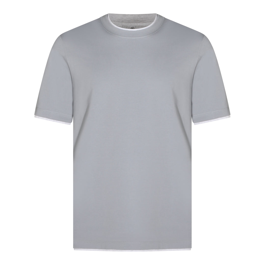 Brunello Cucinelli T-shirts and Polos - Blue and green | 80e6231e34b5f9ff65446f3b8dbacab0cecfb5f3