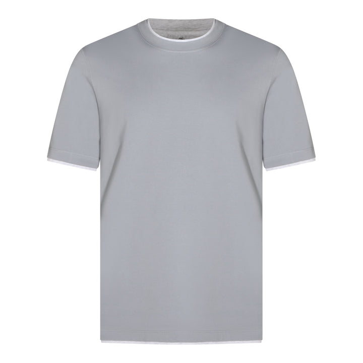 Brunello Cucinelli T-shirts and Polos - Blue and green | 80e6231e34b5f9ff65446f3b8dbacab0cecfb5f3