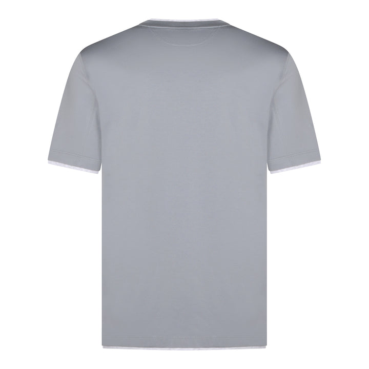 Brunello Cucinelli T-shirts and Polos - Blue and green | 72d2aca4548d98f55c8b15ceb9b85e5a487810fc