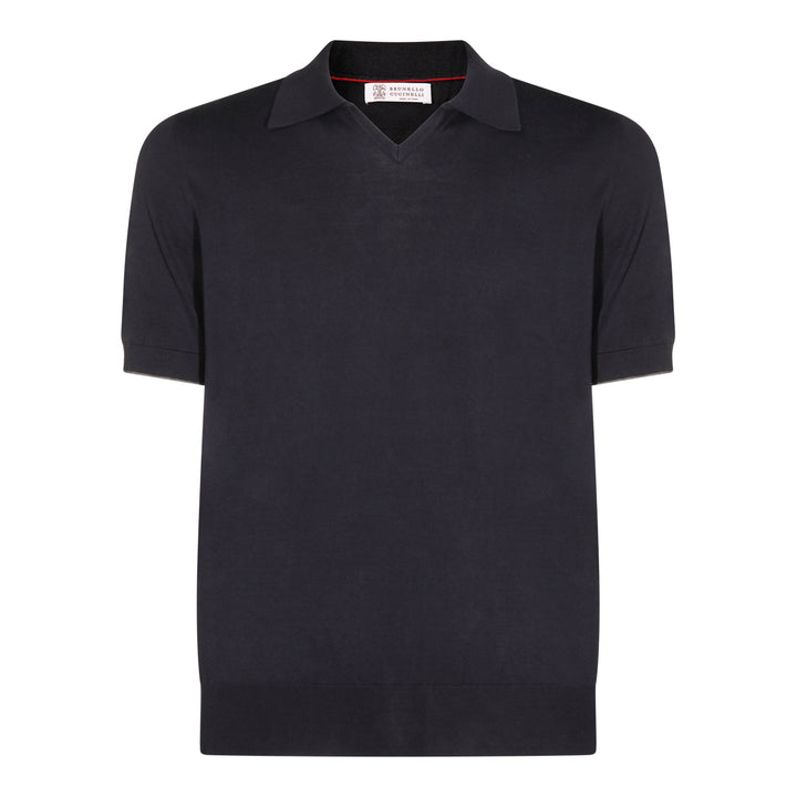 Brunello Cucinelli T-shirts and Polos - Blue and green | 9246c900ef840fc336abb4a40a653b61e73ef7ce