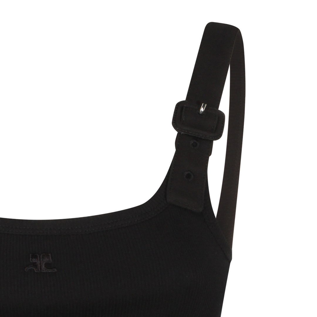 Courreges Top - Blacks and greys | 90e2fc8dec8754cfdef325af1c38a90f215bf58f