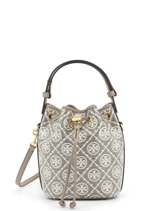 T Monogram Coated Canvas Bucket Bag