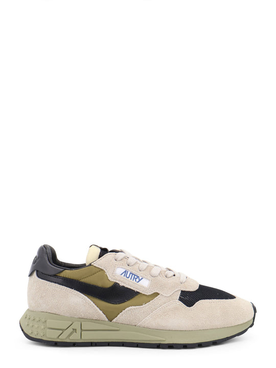 Reelwind Low Mesh And Suede Sneakers With Iconic Side Logo