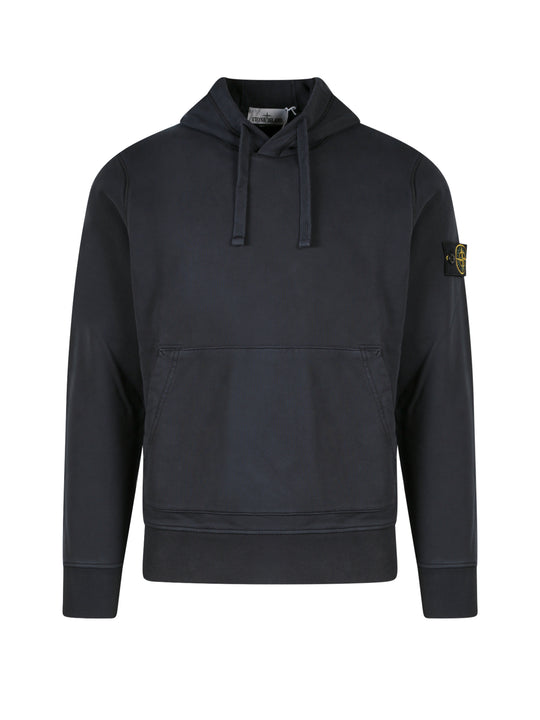 Cotton Sweatshirt With Removable Logo Patch