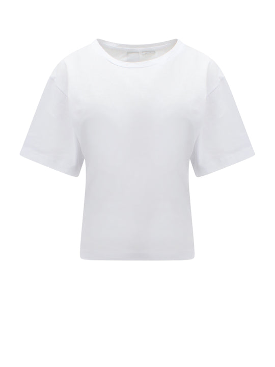 Cotton T-Shirt With Rubberized Iconic Patch
