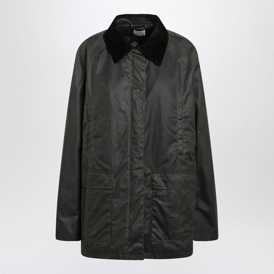 Forest Green Waxed Cotton Country Jacket
